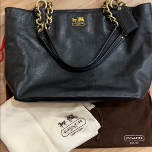 Genuine Leather Coach Bag Tote